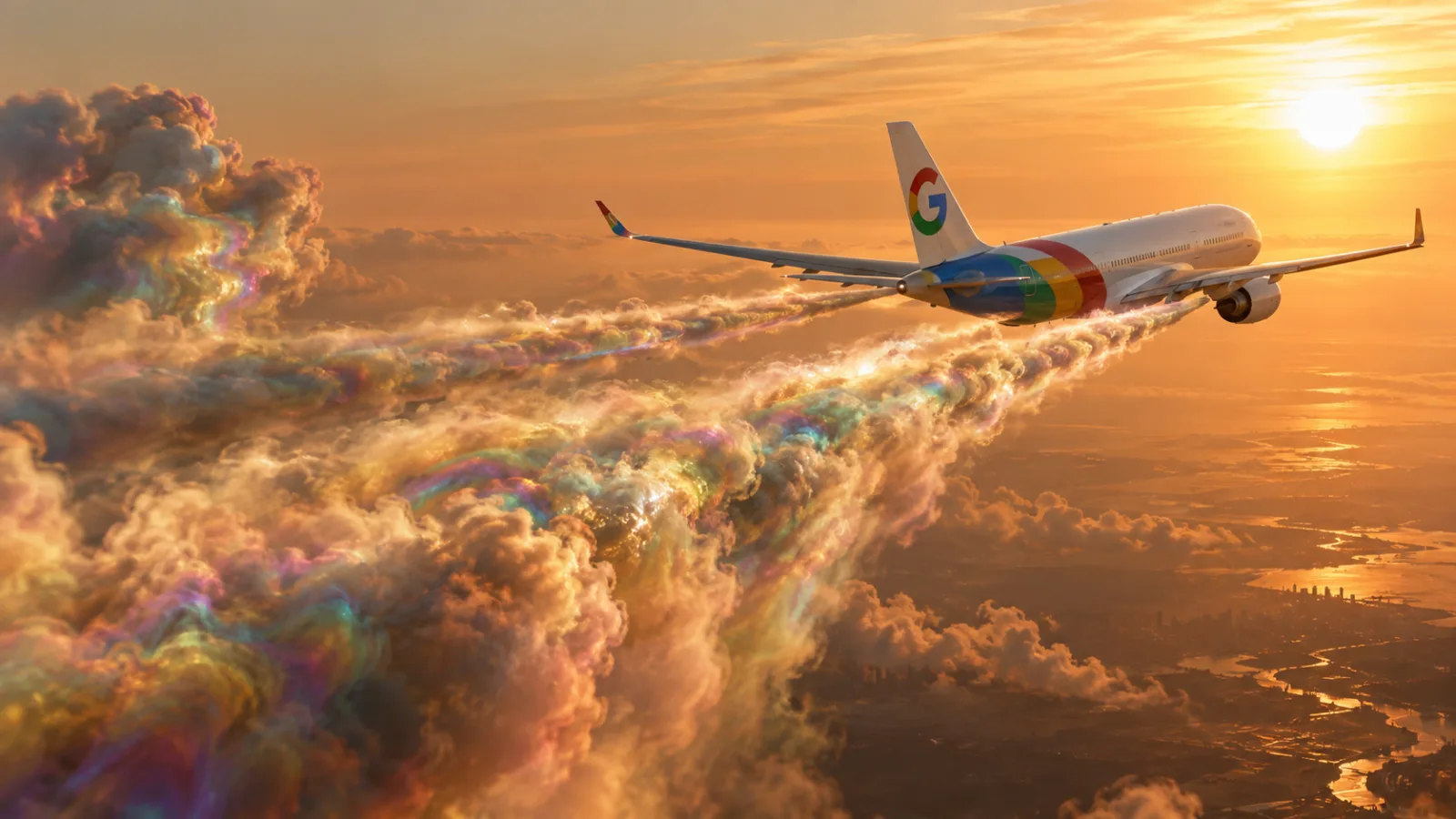 Google uses AI to avoid aircraft contrails and reduce their warming effect by about 40%. From data center water consumption to particles in the sky.