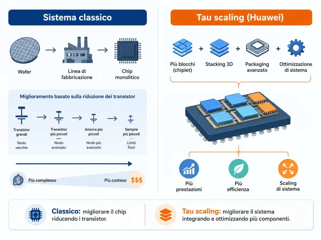 Chip scaling tau scaling comparazione